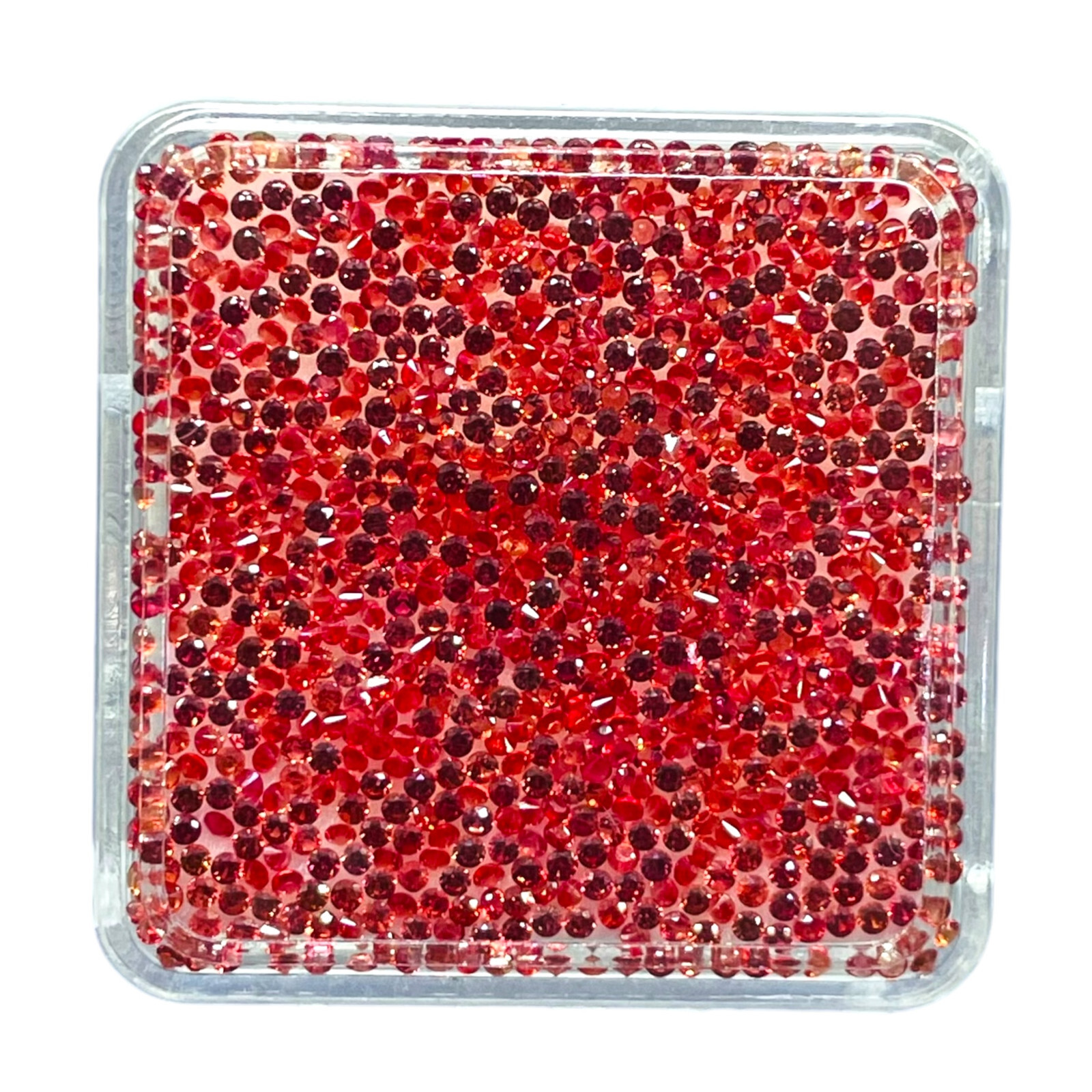 VVS 50 Pcs Natural Red Sapphire 1mm Round Diamond Cut Loose Gemstones Lot