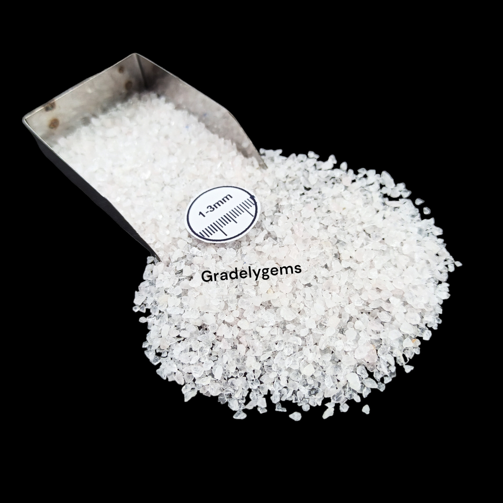 Natural Rose Quartz Gemstone Crushed Powder – Healing Crystal for DIY Crafts