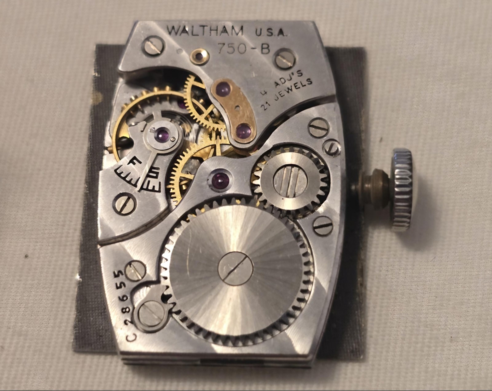 Vintage Waltham 1OK Gold Filled 750-B Movement 21 Jewels Manual Wind Men’s Watch
