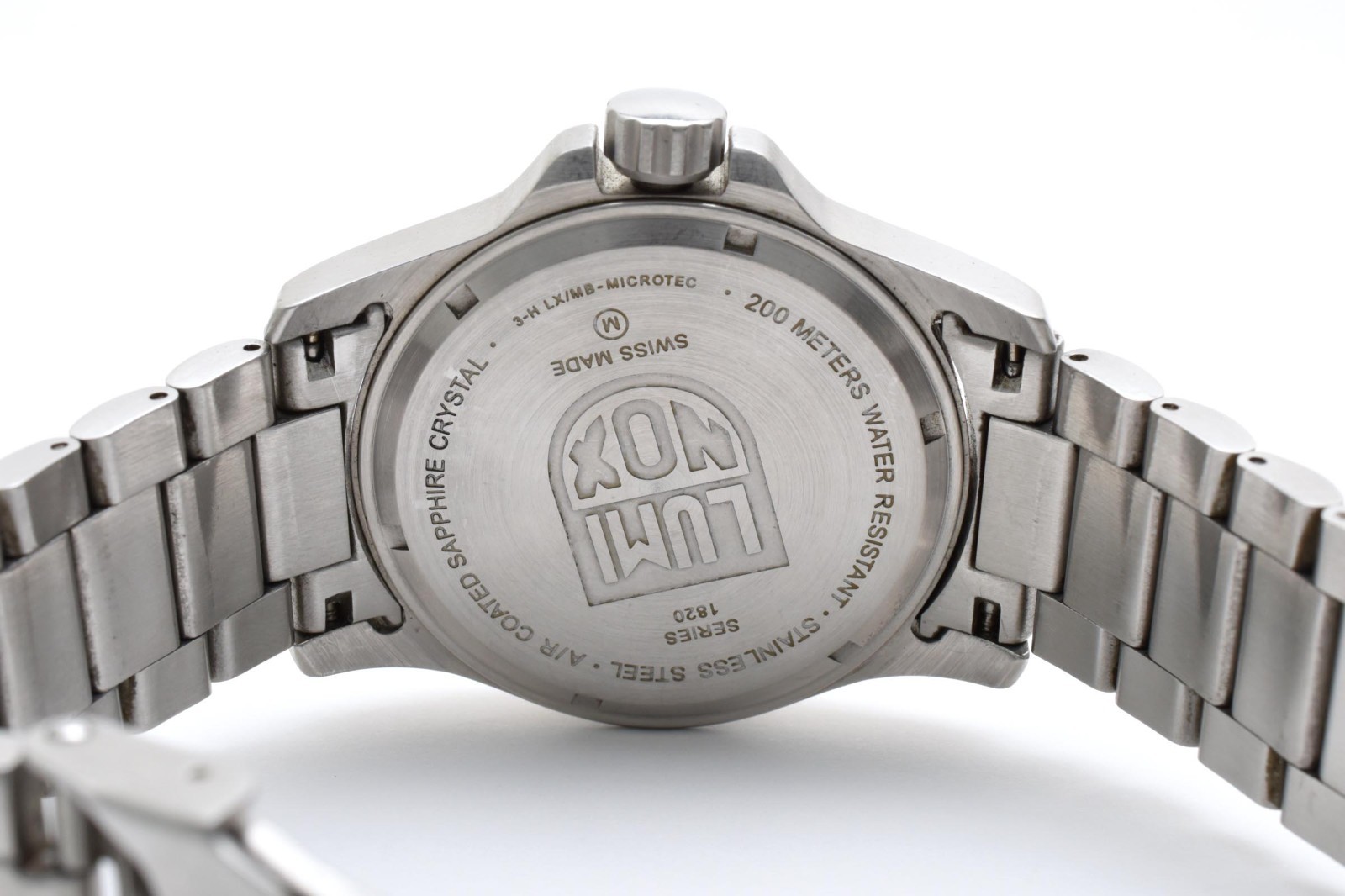 [Near Mint] LUMINOX ATACAMA FIELD 1820 Day Date Beige Dial Men’s Watch Quartz ST
