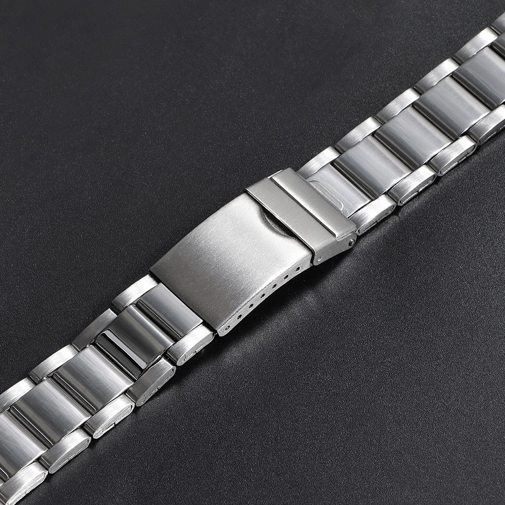 New 12/14/16/18/20/22/24mm Silver Stainless Steel Watch Strap Band For Men Women