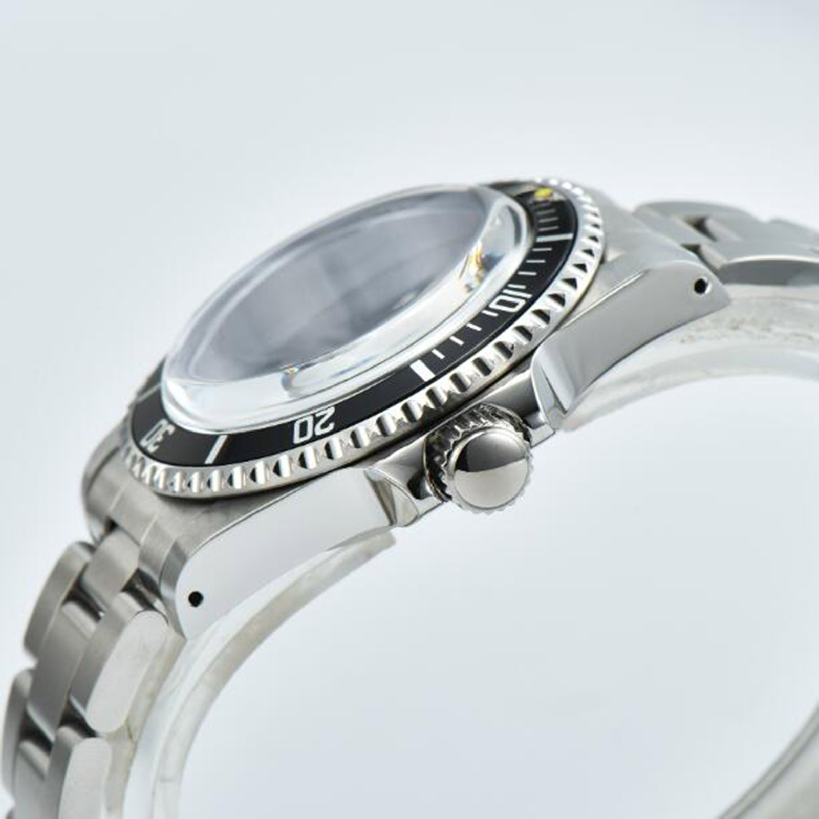 39.5mm Retro Stainless Steel Case + Acrylic Lens + Strap For NH35 NH36 Movements
