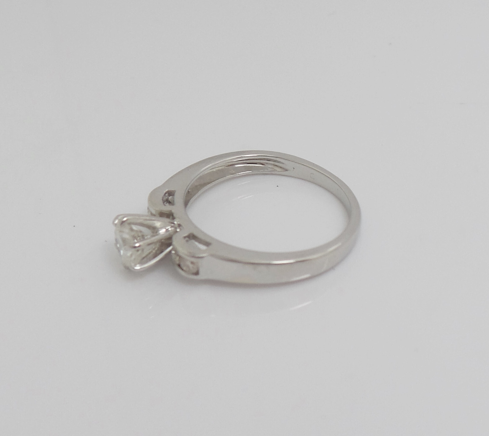 1/2 Natural Diamond Anniversary Engagement Wedding Band Ring 14K White Gold