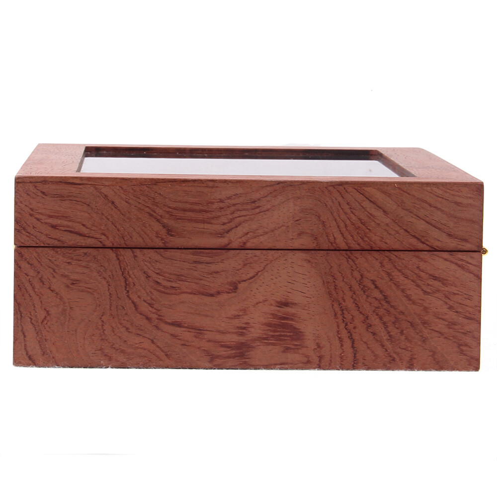 6/10/12 slot Luxury Watch Box Jewelry Display Case Organizer Wood Grain