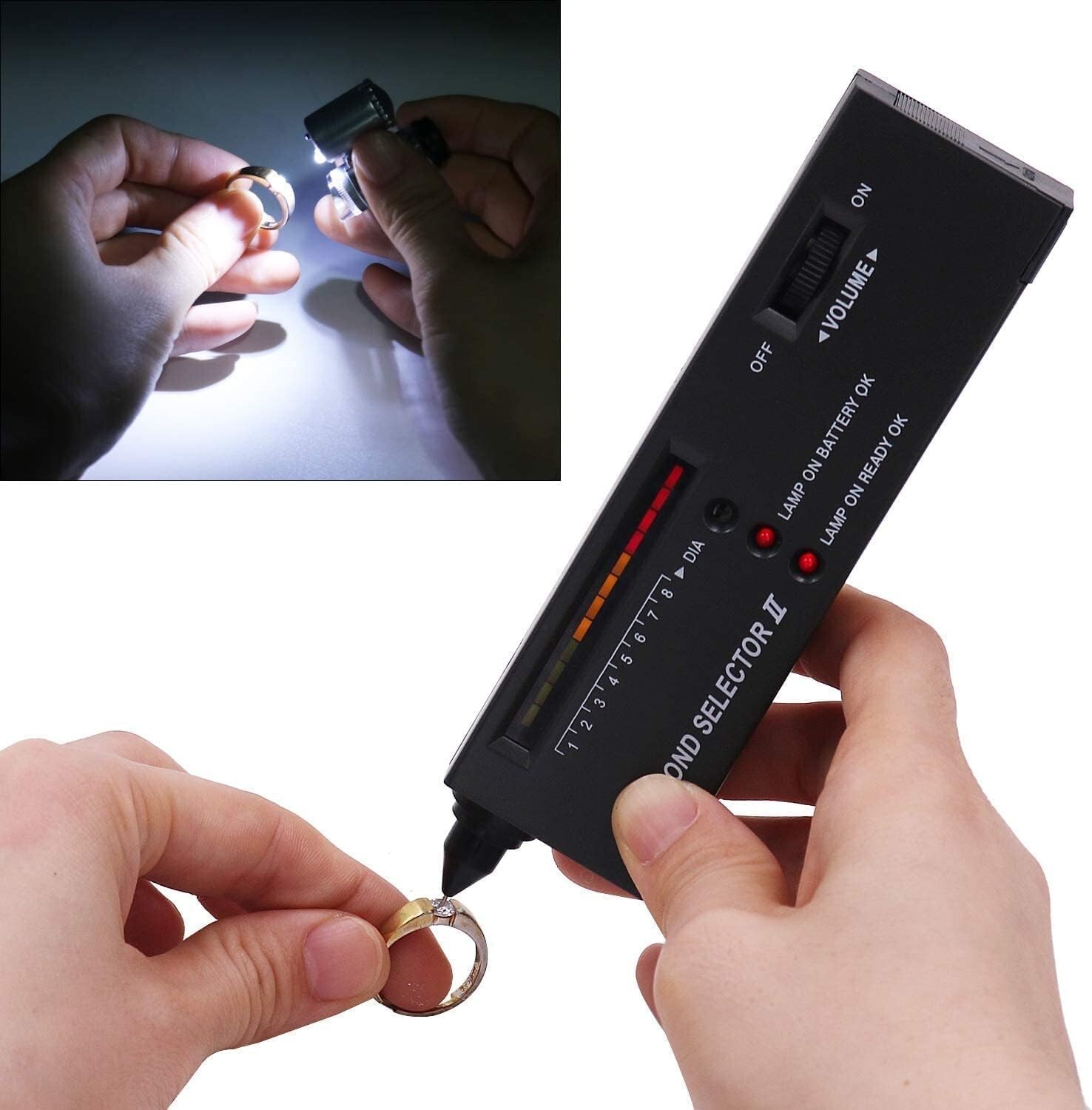 Jewelry Diamond Tester Mini Scale Magnifying Kit Professional Gem Selector