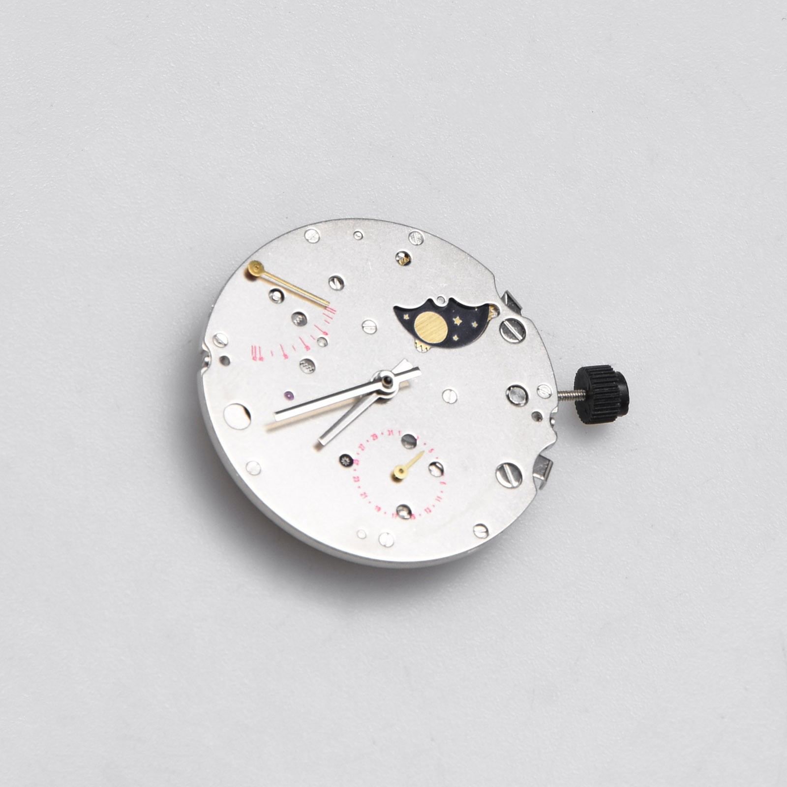 ST2153 Automatic Movement Central Seconds Moon Phase Date 32 Jewels 40h Reserve