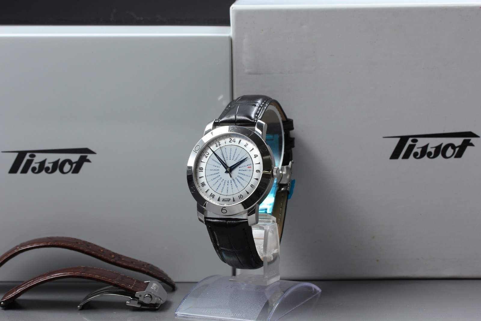 Tissot Heritage T078.641.16.037.00 World Timer 160th Anniv. Watch[ Box Damaged ]