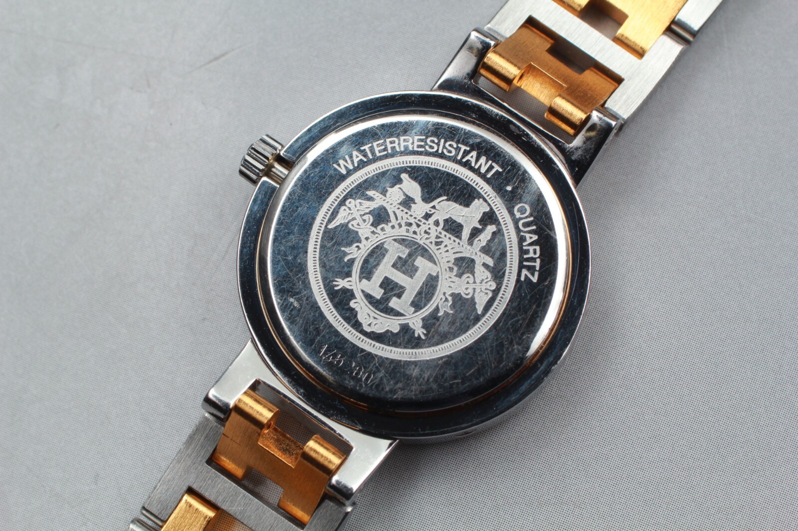 Vintage [NEAR MINT] HERMES Clipper 24mm Swiss made Qz Womens Watch From JAPAN