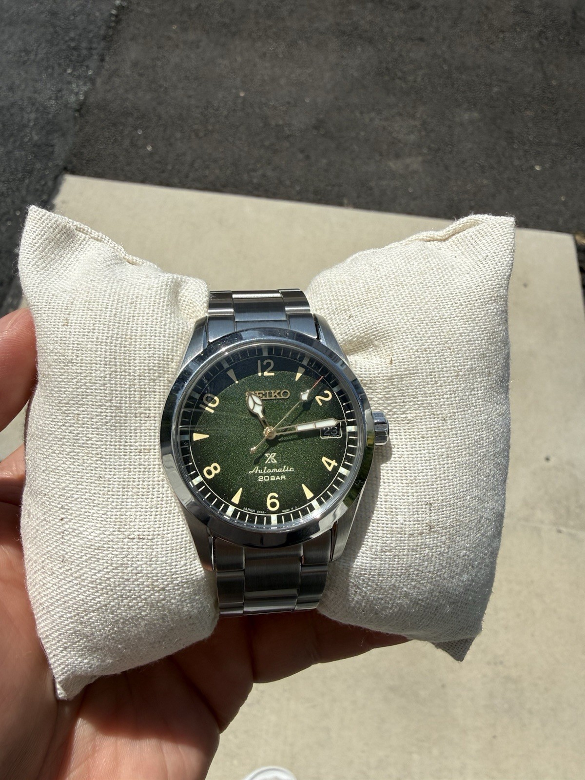 Seiko Prospex SPB155 Baby Alpinist Green Dial Full set + Nato Strap
