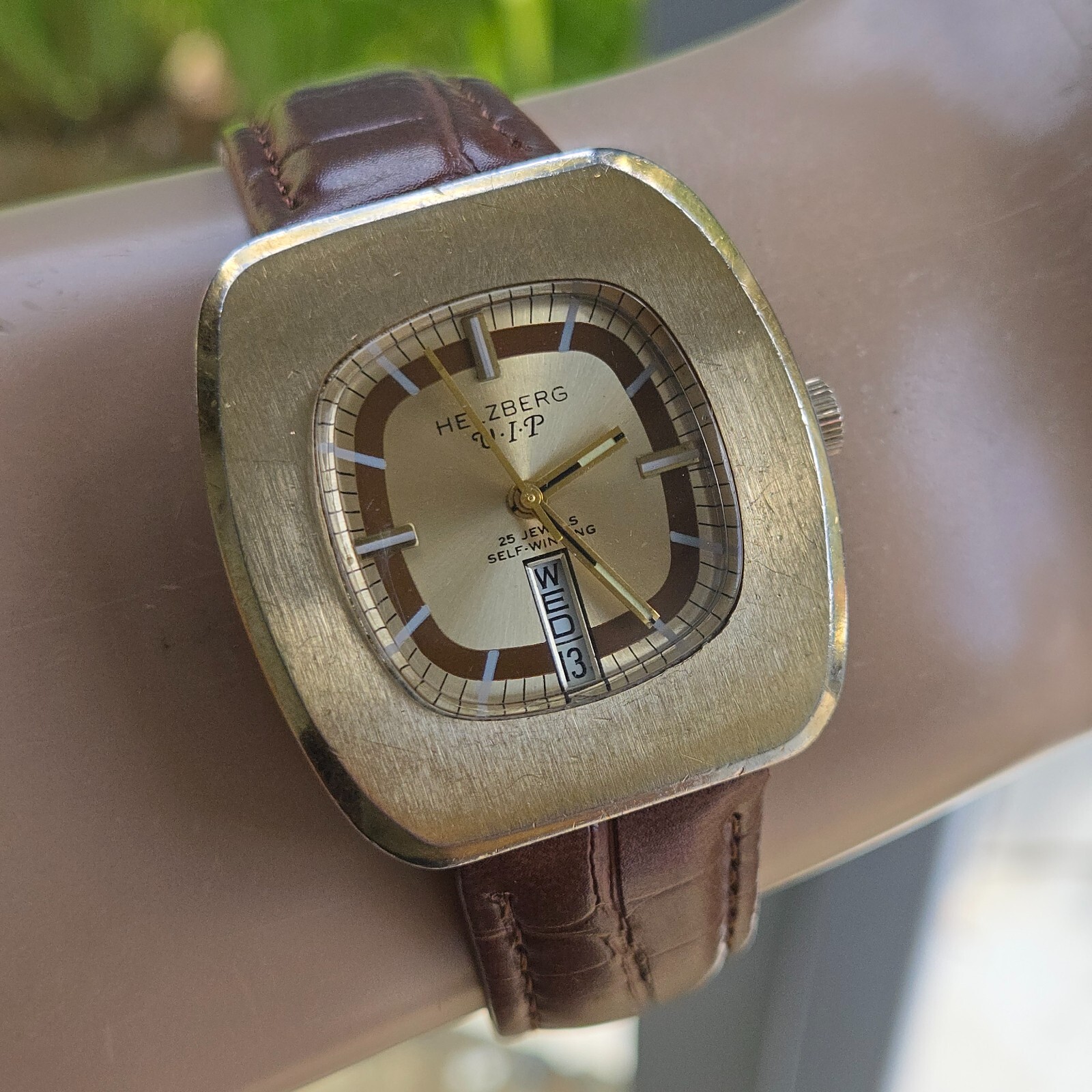 Vintage HELZBERG VIP men’s automatic watch swiss AS 2066 25Jewels 1970s #2