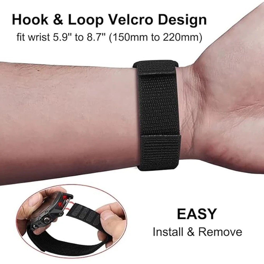 QuickFit Nylon Loop Strap For Garmin Fenix 7X 6 Pro 5 3 Tactix 7 22mm 26mm UK