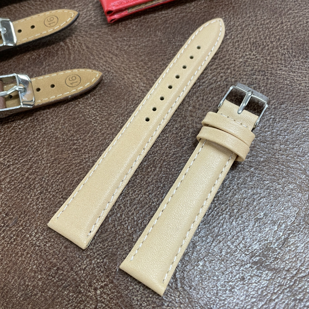 WHOLESALE 10pcs Mix Cow Leather Padded Watch Strap Band 12/14/16/18/20mm (S-5)
