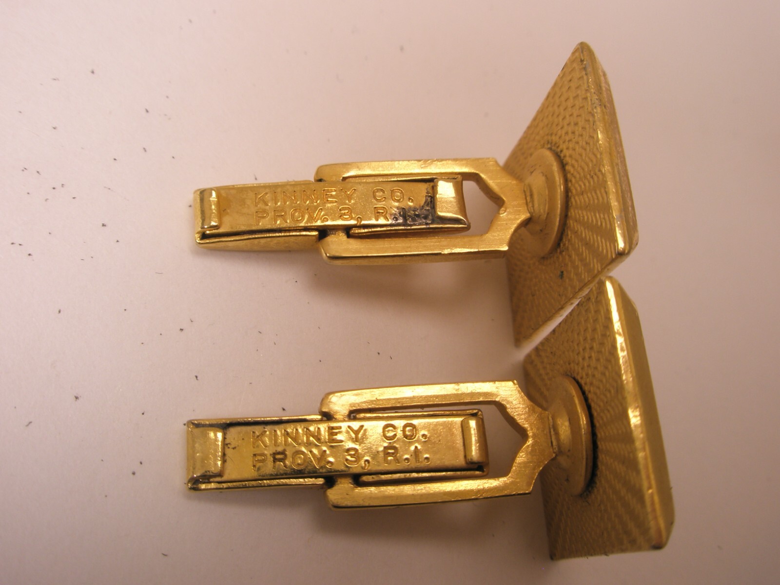 Helmeted Knight Warrior Soldier Vintage KINNEY CO Cuff Links