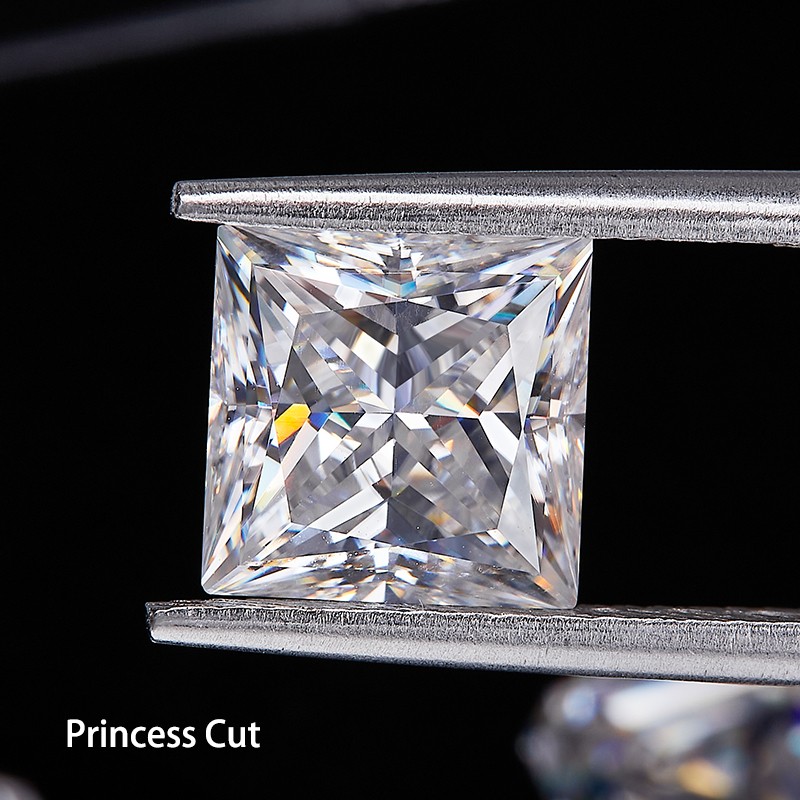 US 0.1-10ct Loose Moissanite Gem Stone VVS1 D Multi Cut with GRA Certificate