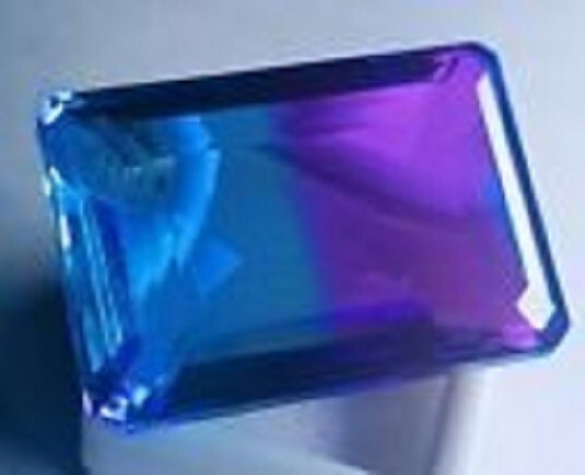 Emerald Shape Loose Gemstone Flawless Certified 111.90Ct Tourmaline Bi-Color