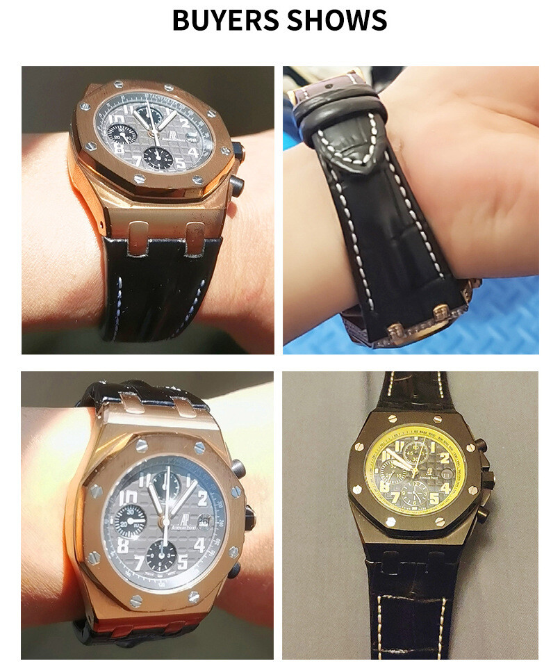 Single Ended Genuine Leather Watch Band Strap for Ctier 16 17 18 20 22 23 25mm