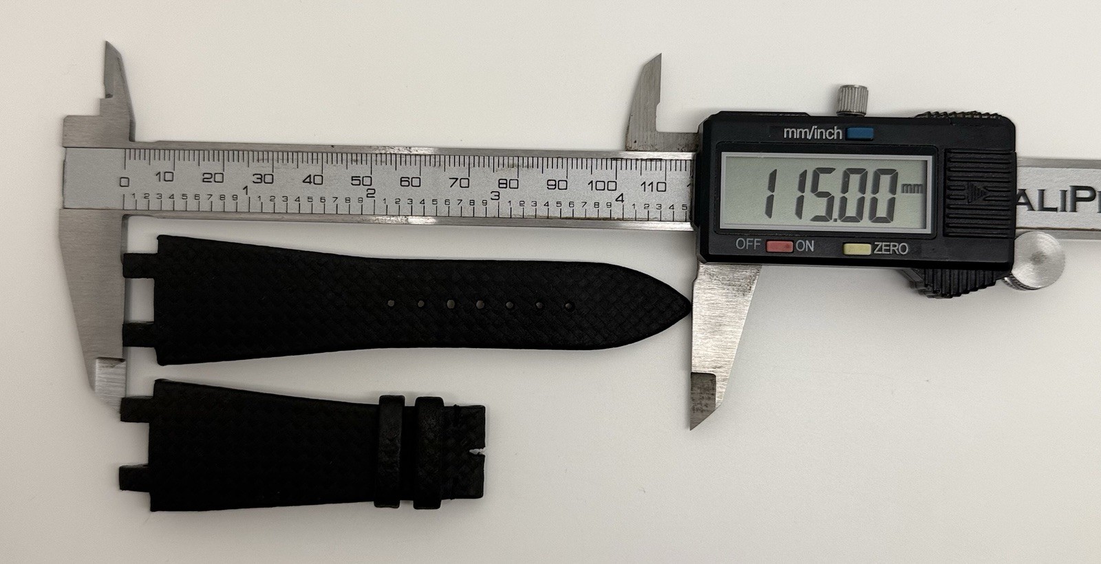 Ulysse Nardin Executive 26mm x 18mm Black Leather Watch Strap Band Authentic OEM