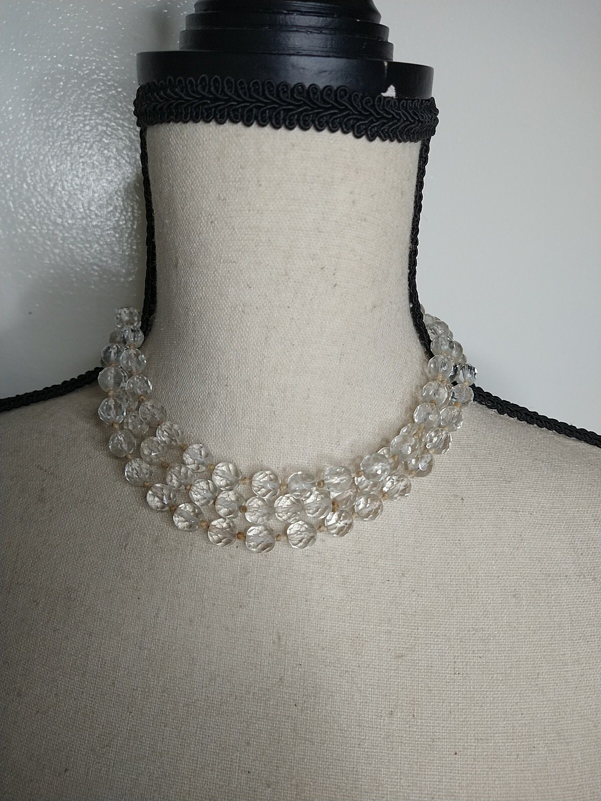 Vintage Continues 24 inch LONG Glass Beaded Necklace LARIAT Style SEE NOTE