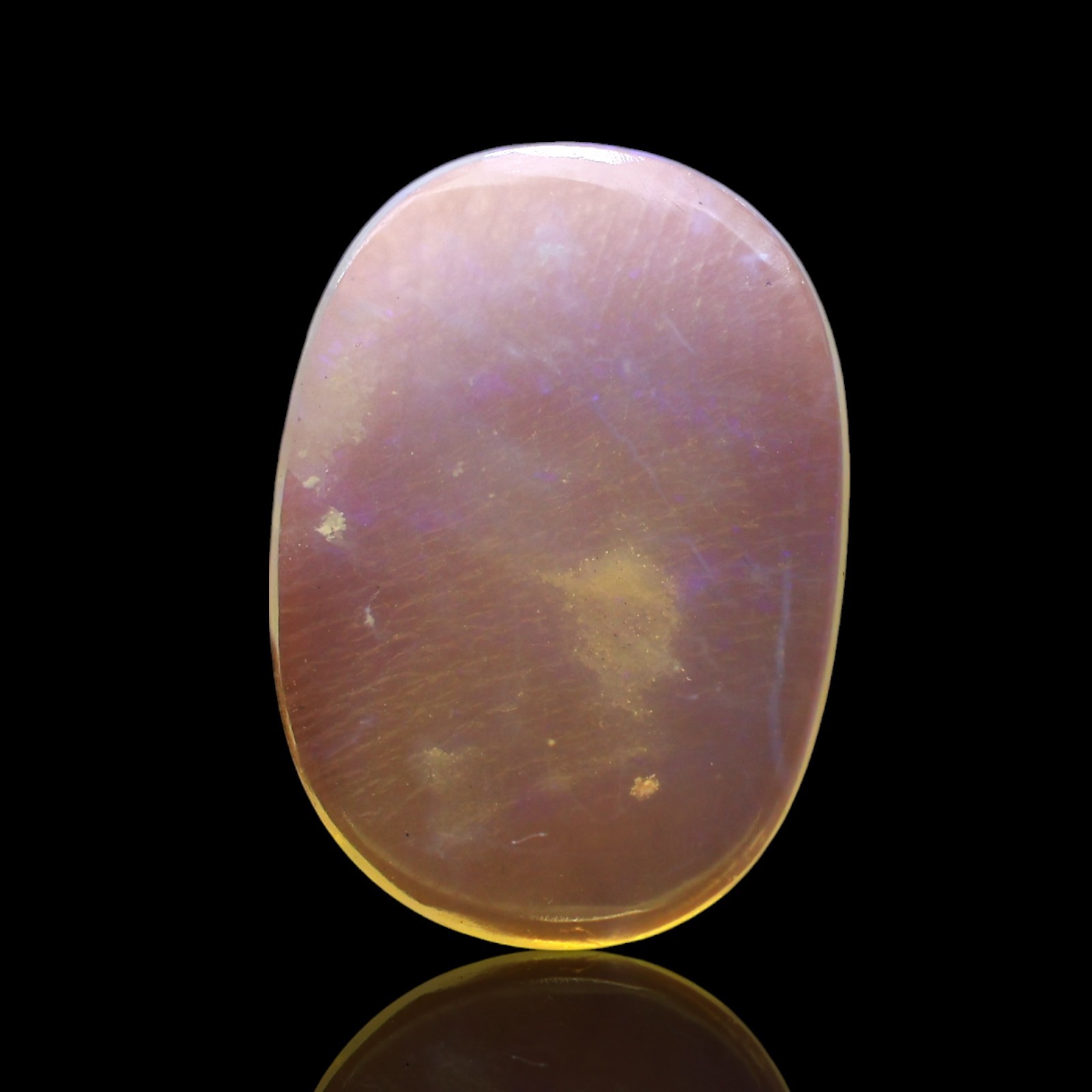 2.00 Cts Natural Fire Opal Oval Cabochon Handcrafted Jewelry Supply 16x11x2 mm