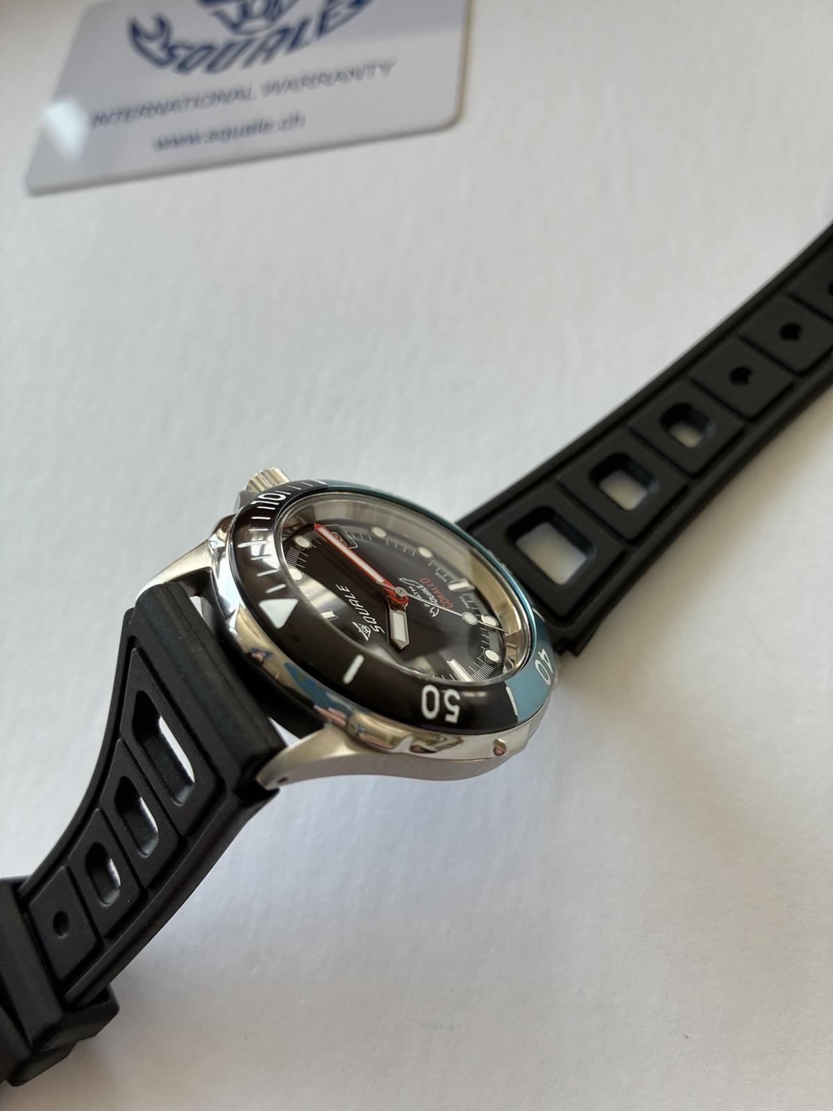 Squale Corallo NOS 2008 Black Dial Automatic Watch. Number 064/100