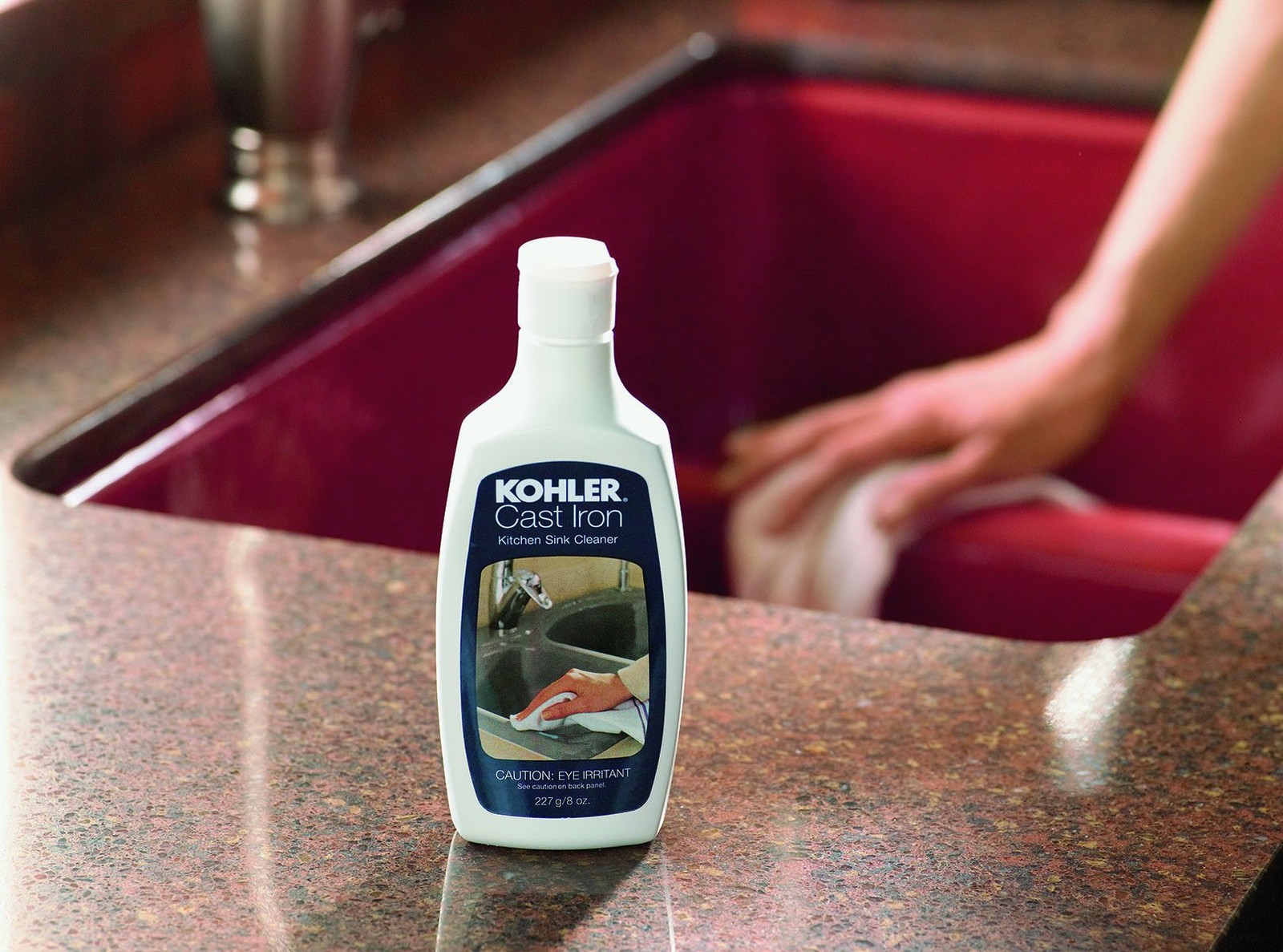 KOHLER K-1012525 Cast Iron Cleaner – 8 oz Bottle 8 Ounce (Pack of 1), Clear