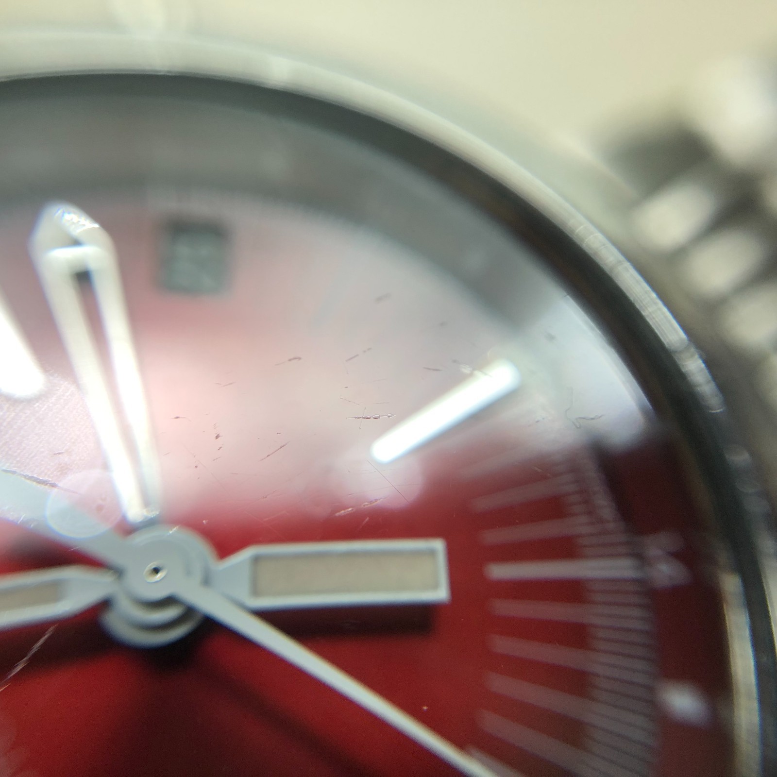 [w2350] SEIKO SUS 4S12-0010 SCFF007 Automatic All original Red dial 25J EX/VG