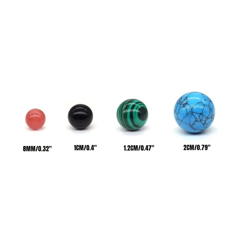 10/20/30/50 Pcs Natural Stone Balls 8/10/12/20Mm Random Crystal Gemstone for DIY