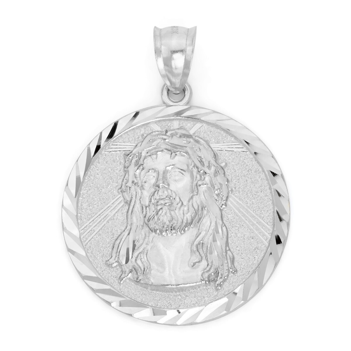 925 Sterling Silver Jesus Head Pendant, Jesus Piece Religious Jewelry