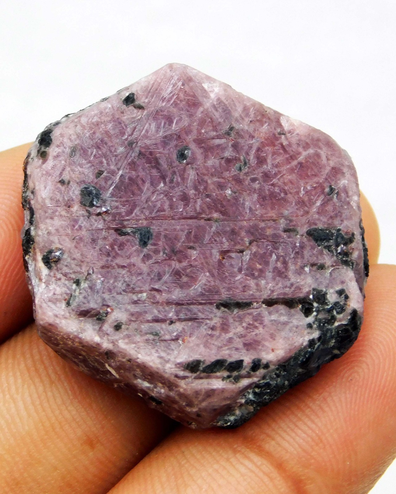 97.70 Ct Natural Red Corundum Ruby Crystal Rough Mineral Specimen Loose Gems