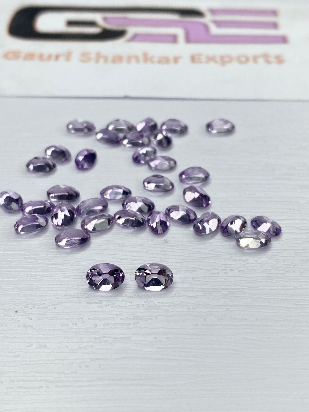 Pink Amethyst Faceted Oval Cut Loose Gemstone 4×3 mm to 16×12 mm Natural DG
