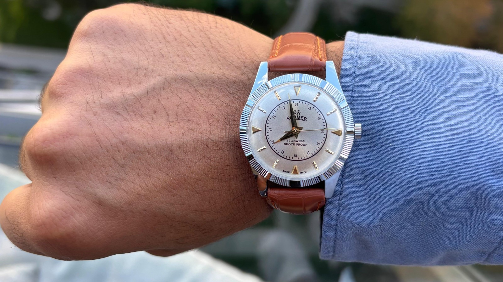 Rare Vintage Roamer ST96 Mechanical Men’s Wrist Watch – Mint
