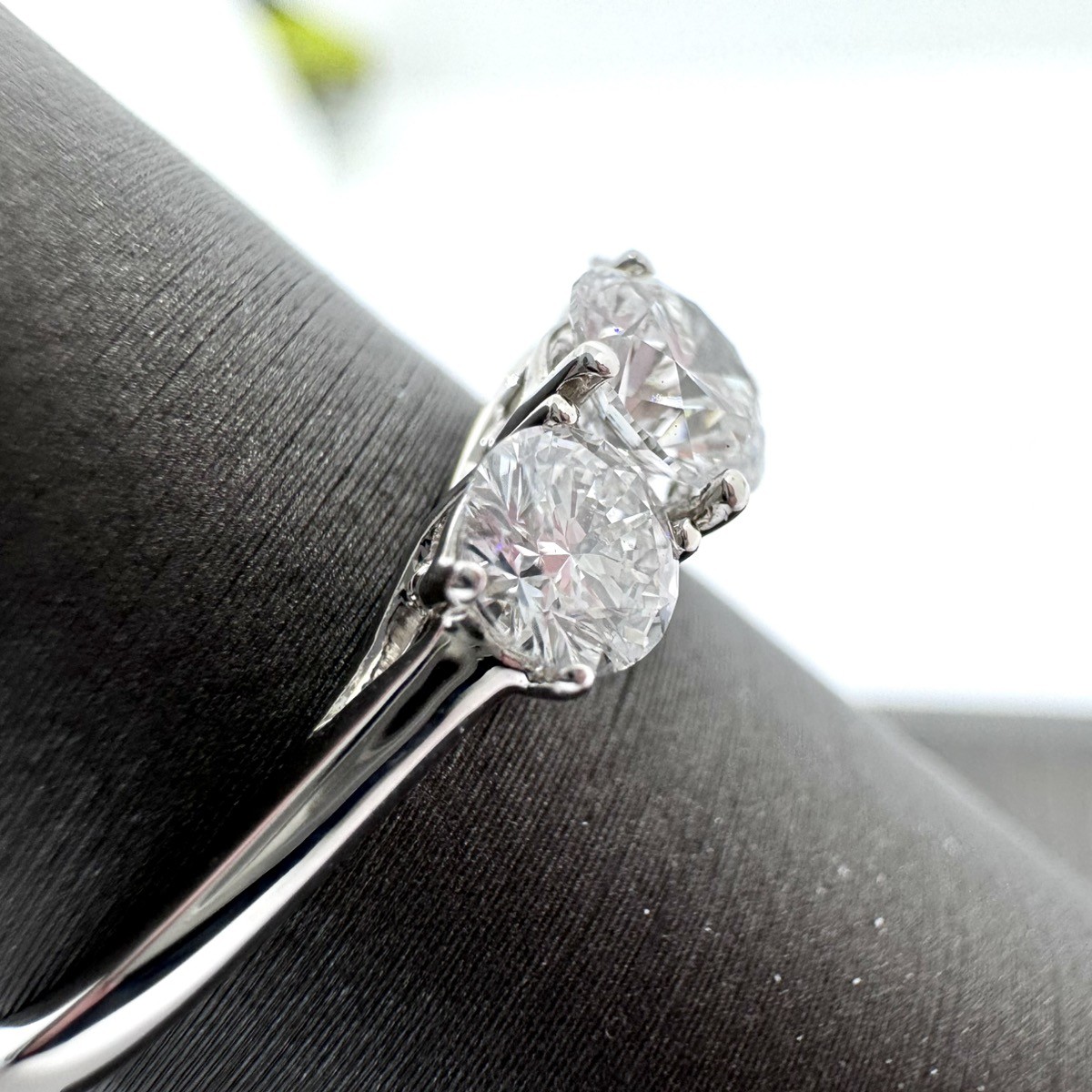 1.95G 14K 585 White Gold 0.80ctw LAB Diamond Ring! (CMP109310)