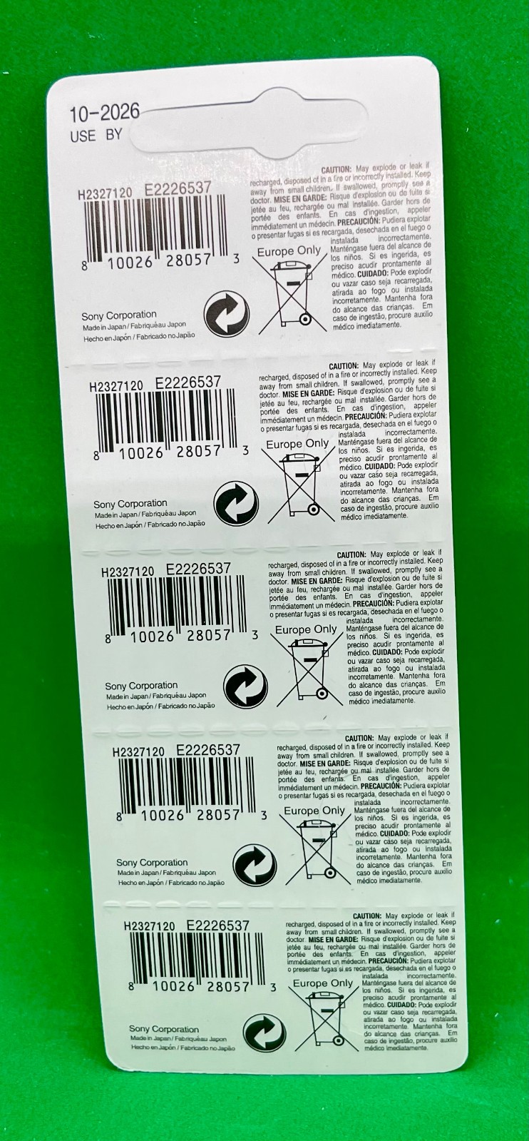 Genuine Murata SR927/W/SW 399/395 AG7 1.55V Silver Oxide Battery x5 UK SAME DAY