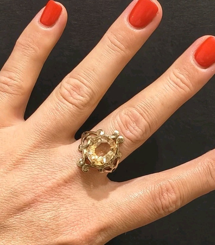 Vintage Silver 875 Ring Soviet Women’s Jewelry