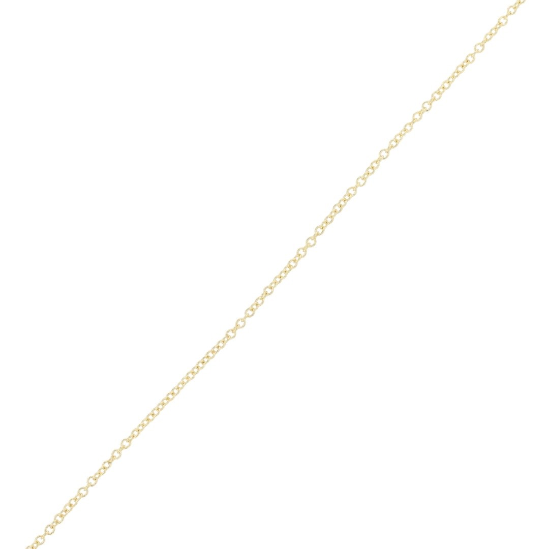 1mm Cable Link Chain 18″ Necklace 14k Yellow Gold 1.14 Grams