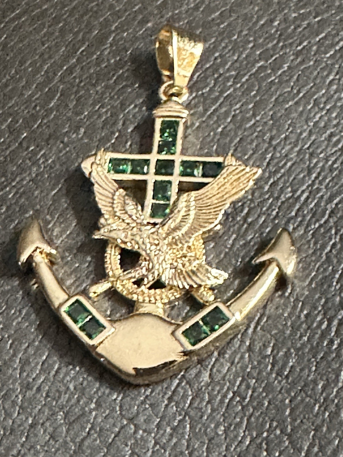 Cross Anchor Pendant Beautiful 14 Kt Gf