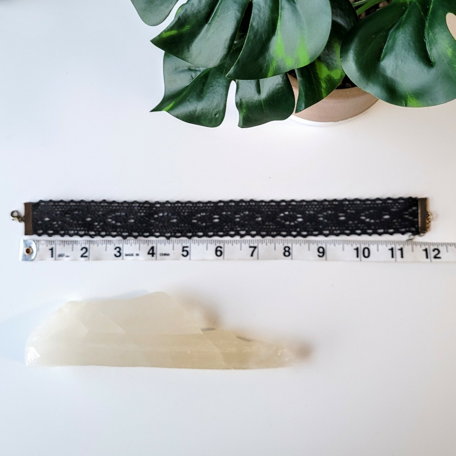 Wide Black Lace Choker Boho Crochet Adjustable Necklace Gothic Jewelry