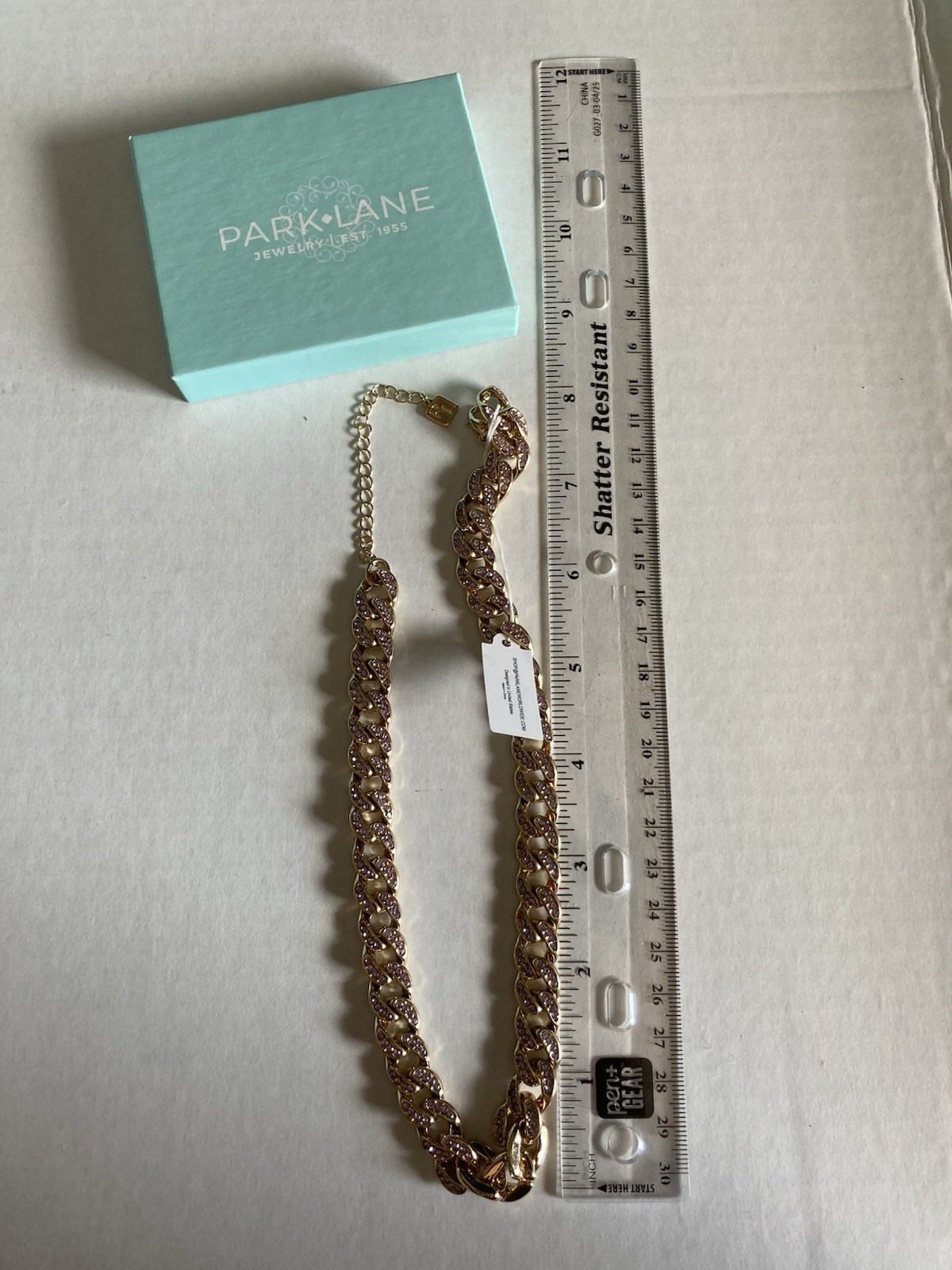 Beautiful Park Lane Lavender Stone Chain Necklace