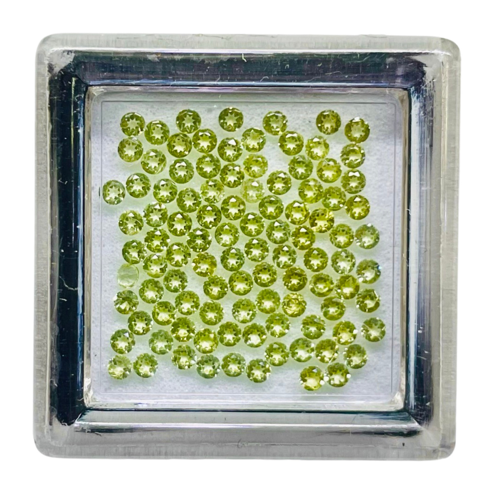 1200 Pcs Natural Multi Gemstones 1-2mm Round Cut Diamond Cut Loose Gemstones Box