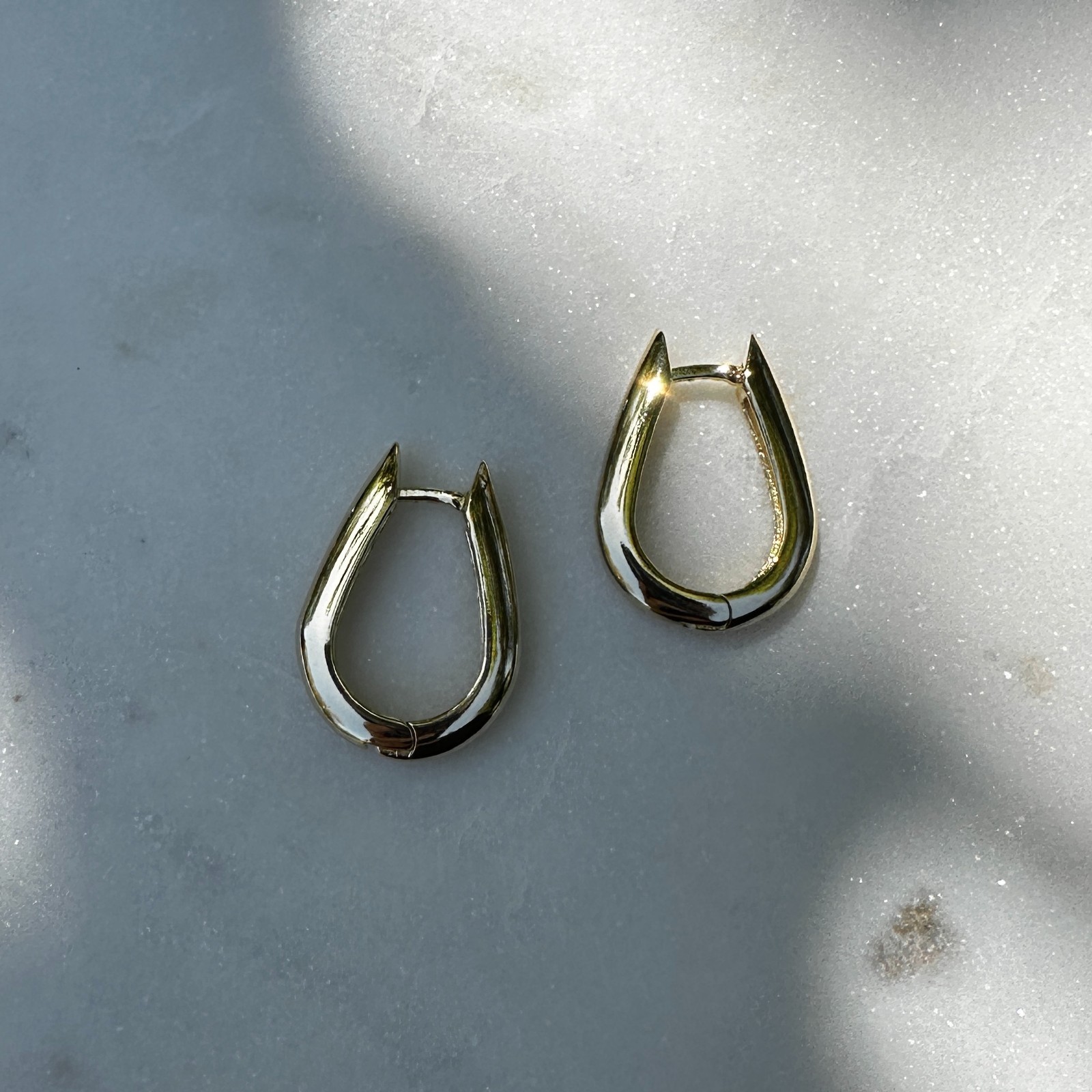 18K Gold Filled Chic U-Shaped Hoop Earrings
