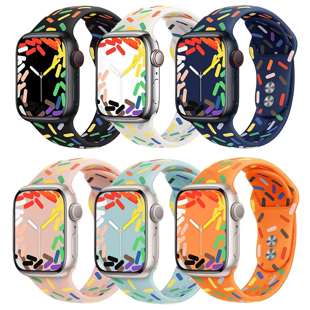 For Apple Watch 11 10 9 8 7 6 5 Ultra 2 49/46/45//42mm Pride Edtion Sport Band