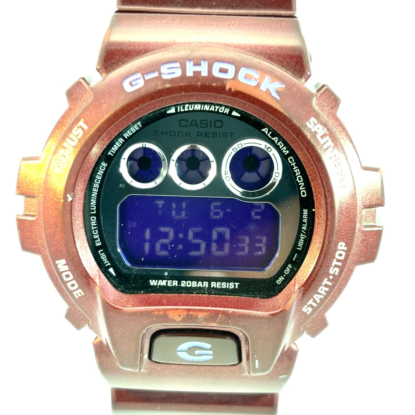Casio G-Shock DW-6900SB-4 Wine Red Burgundy Digital Watch 200M Shock Resistant