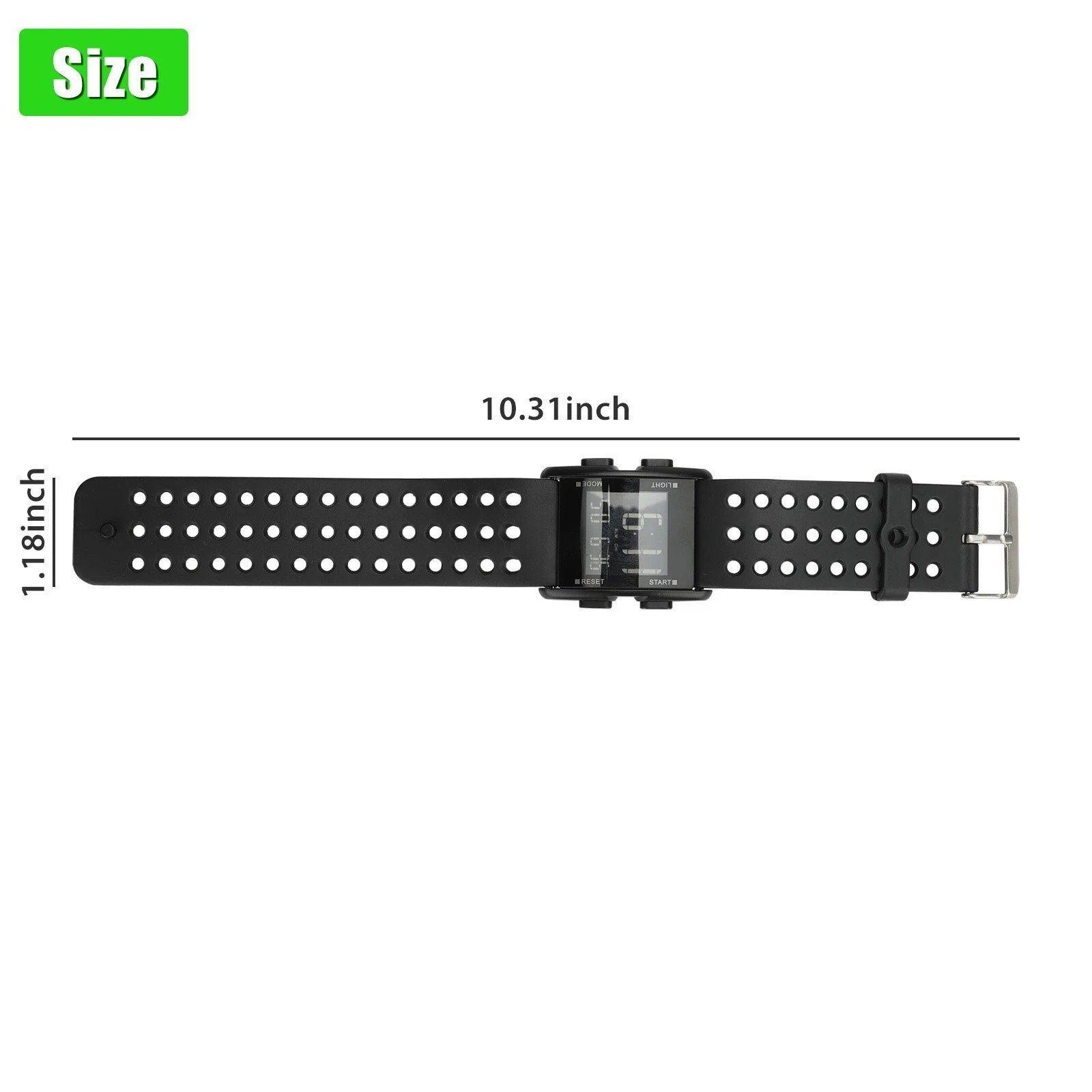Waterproof Digital Sports Watch Military Tactical LED Backlight Wristwatch Men