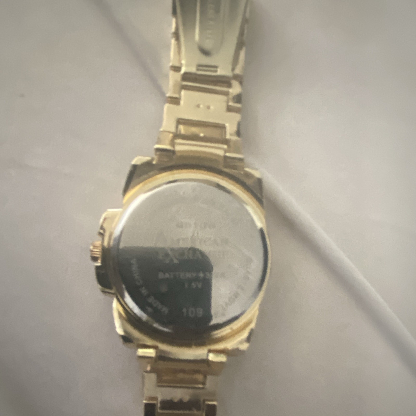 Geneva Women’s Dress Quartz Watch Gold-Tone Bracelet Black Dial Arabic