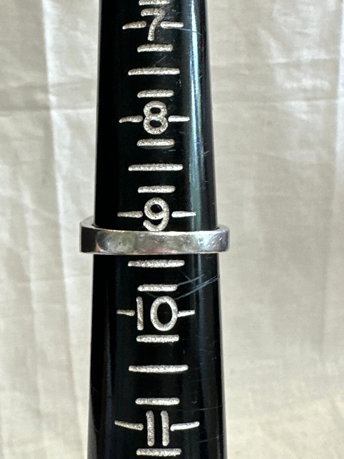 Sterling Silver Ring 5.67g Fine Jewelry Sz 9.25 Band Clear Stones