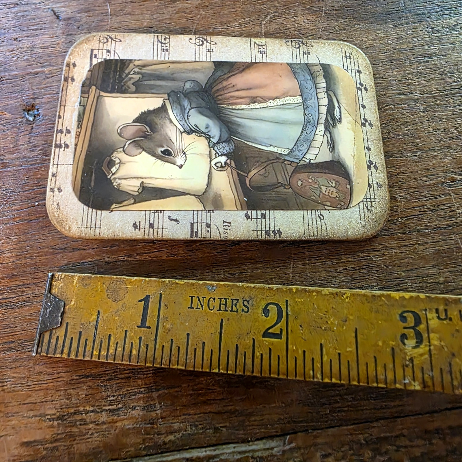 Dark Academia Handmade Brooch Storybook Animal Vtg Pin Charm Junk Journal OOAK