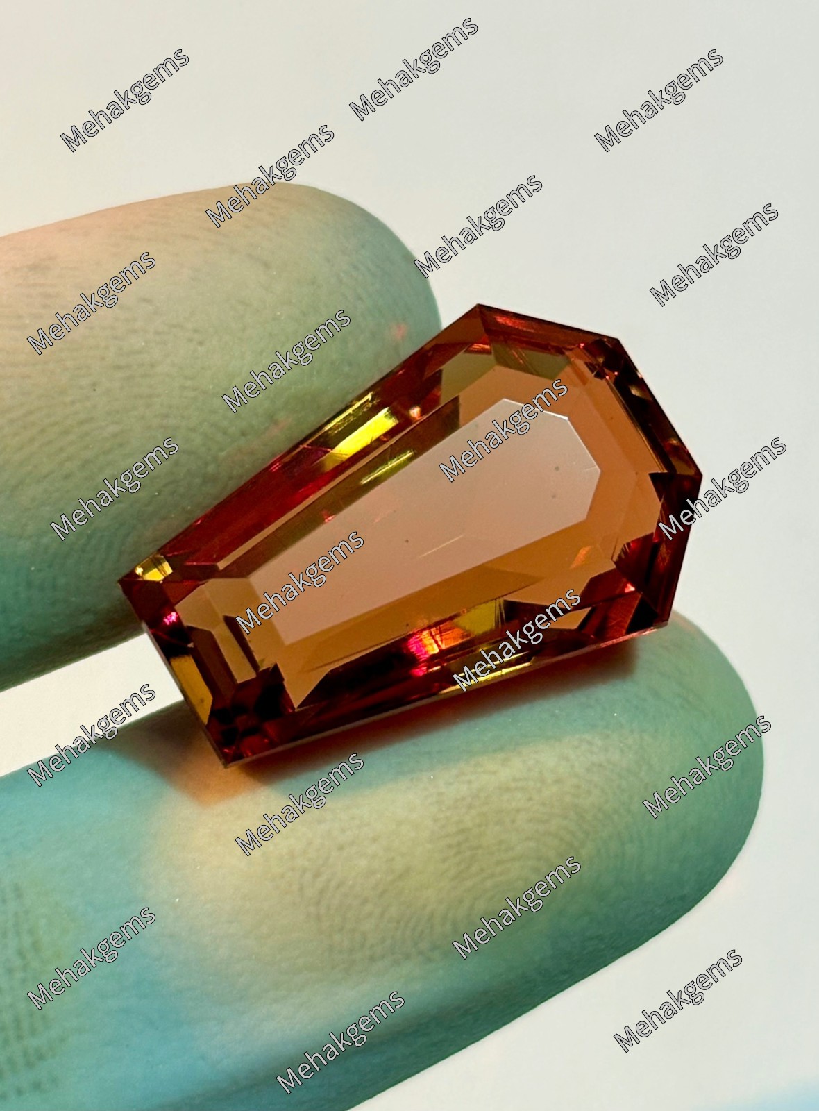 33 Ct Color Change Zultanite Gemstone, Coffin Cut Diaspore for Statement Ring