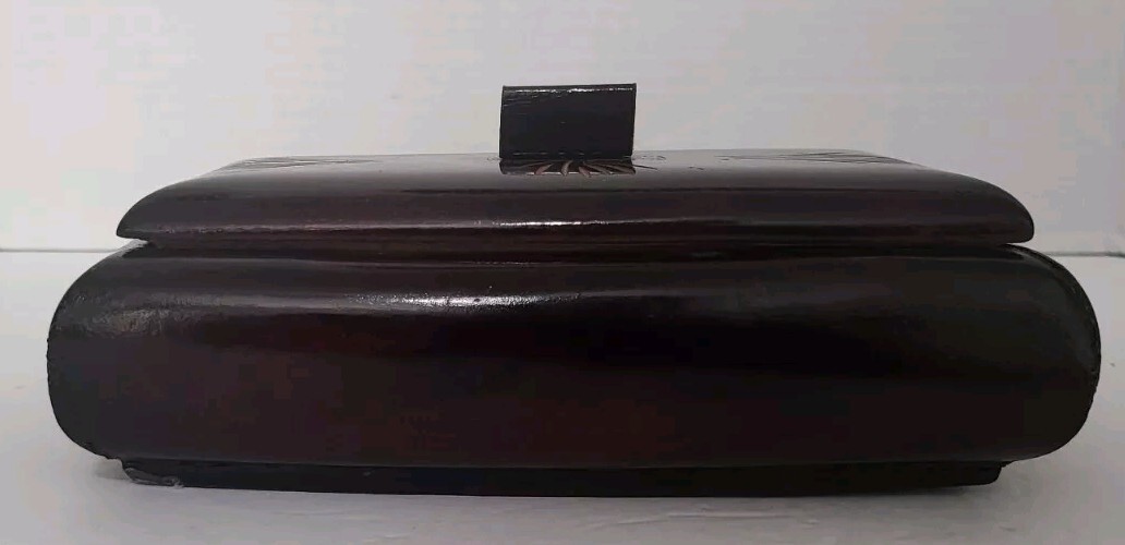 Handmade Wooden Craved Keepsake Jewelry Box, Trinkets, Gift Box