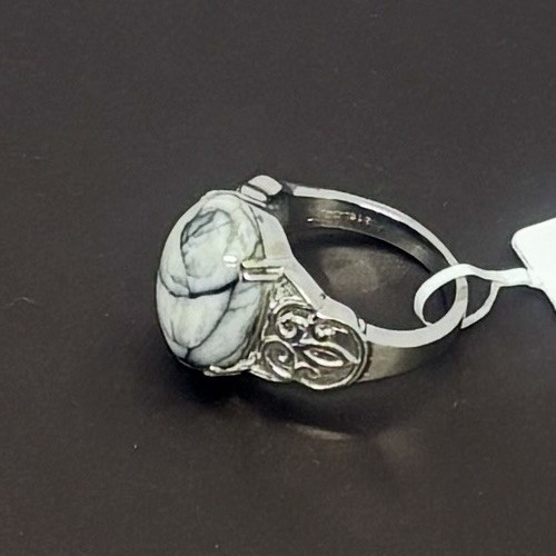Austrian Pinolith Ring Stainless Steel 10.00ctw Size 7. (#041)