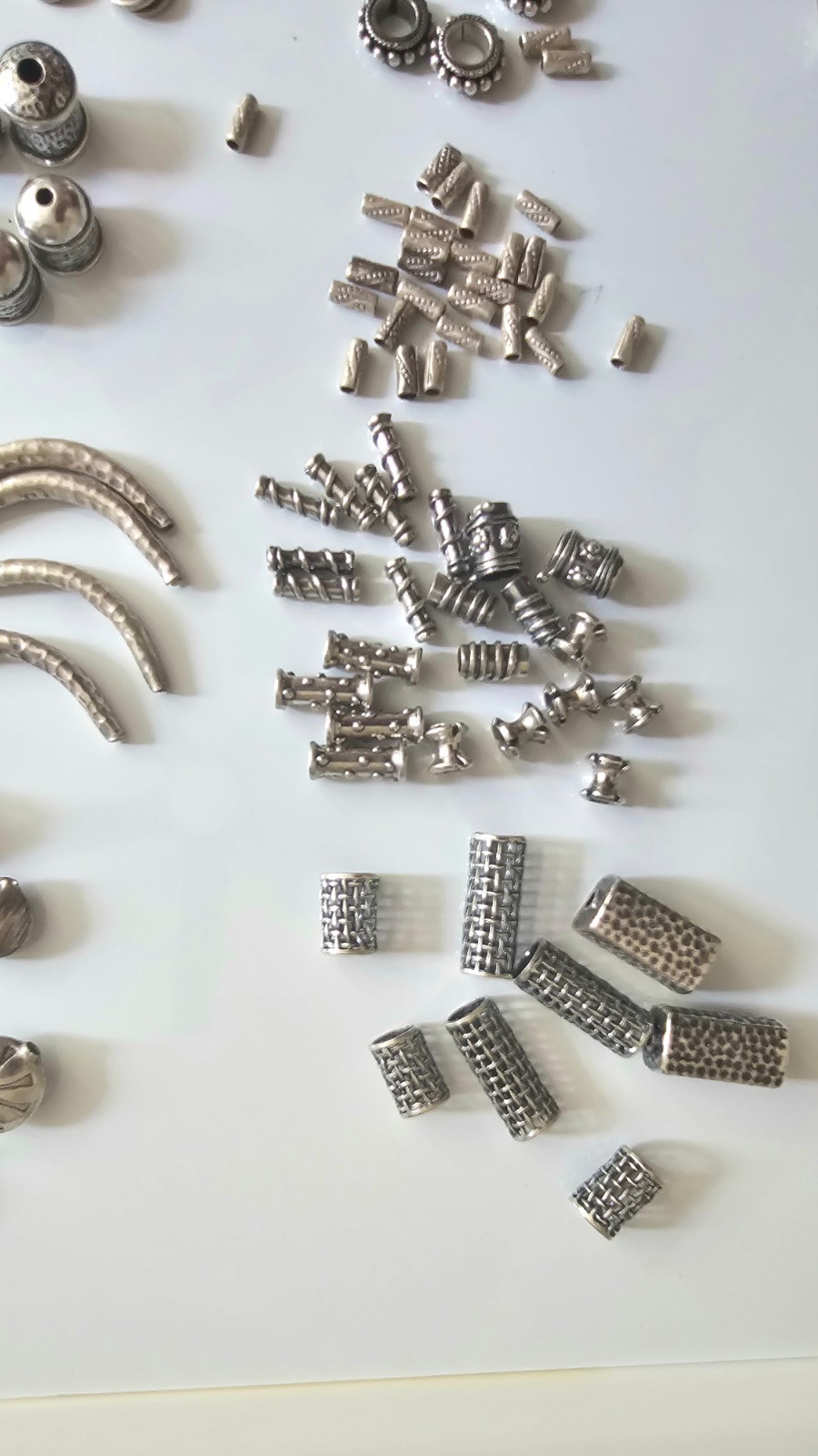624g Sterling Silver Jewelry Findings Lot 28 Bags Beads Clasps Connectors & More